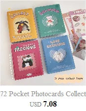 SKYSONIC New Arrival A5 Ring Notebook Jounral Cover INS Bandage Photocards Binder Collect Book Photo Cards Organzier Stationery