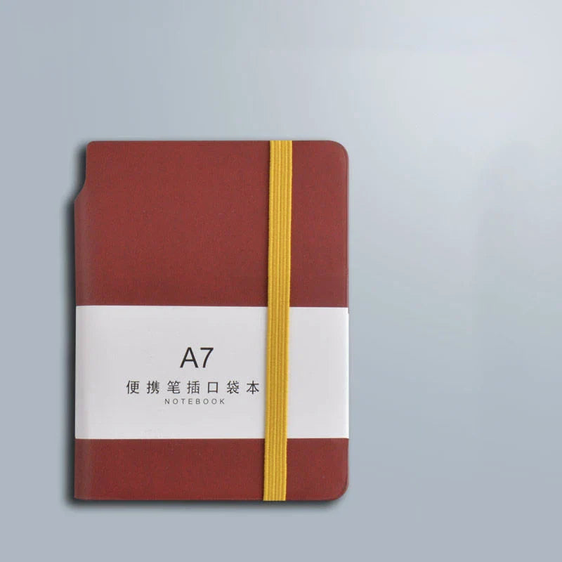 200page Notebook A7 Beautiful Pockets Mini Portable Notebooks Business Stationery Thick Female Small Journal For School Weekly