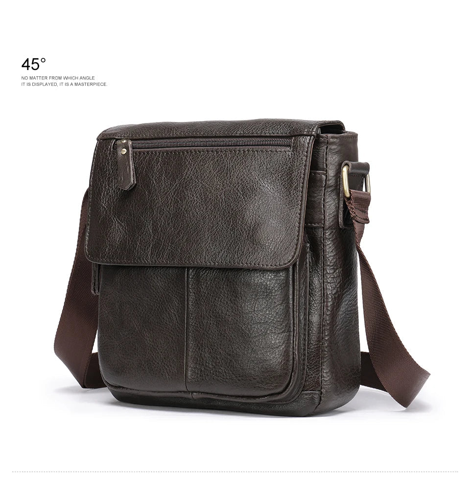 WESTAL Men Shoulder Bag High Quality Male Bag Cowhide Leather Crossbody Bags Capacity Men Messenger Tote Bags for Male 819A