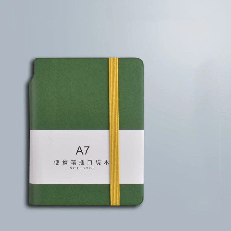 200page Notebook A7 Beautiful Pockets Mini Portable Notebooks Business Stationery Thick Female Small Journal For School Weekly