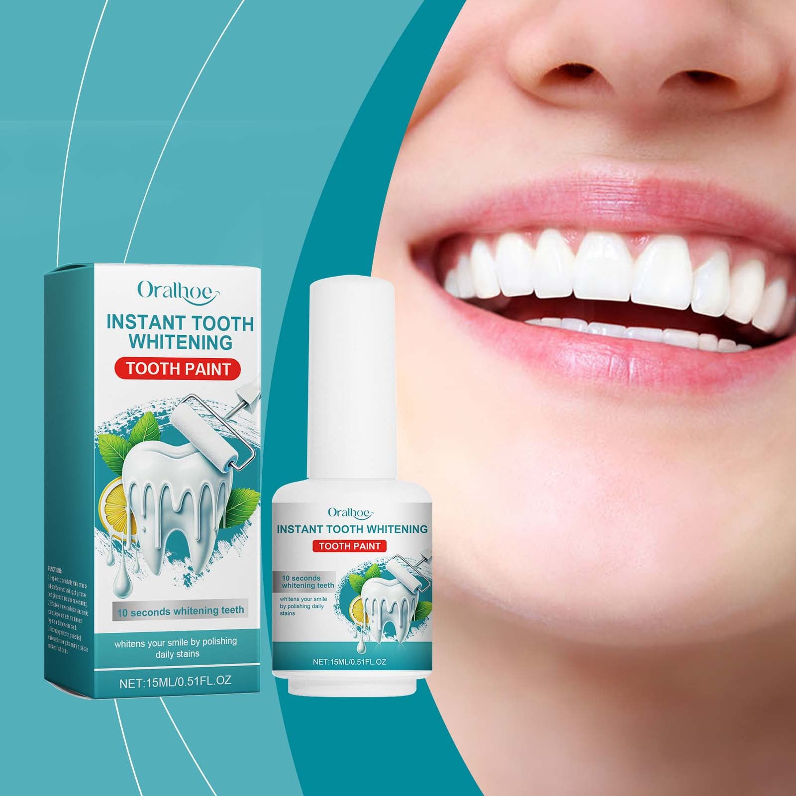 Teeth Whitening Paint Remove Tooth Stains Tartar Prevent Pigmentation Bleach Cleaning Odor Fresh Breath Oral Hygiene Care Tools