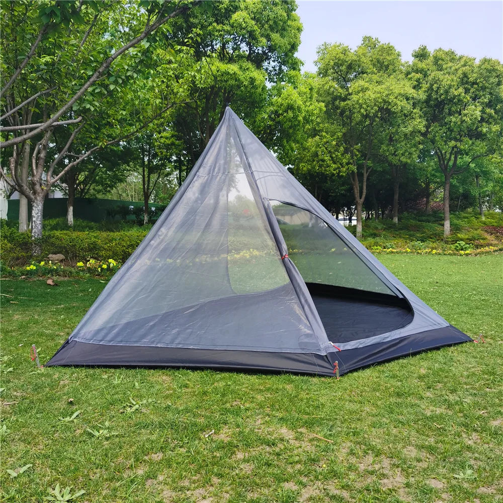 Pentagon and a half inner tent Tingxue 400 rodless portable pyramid camping outdoor tent