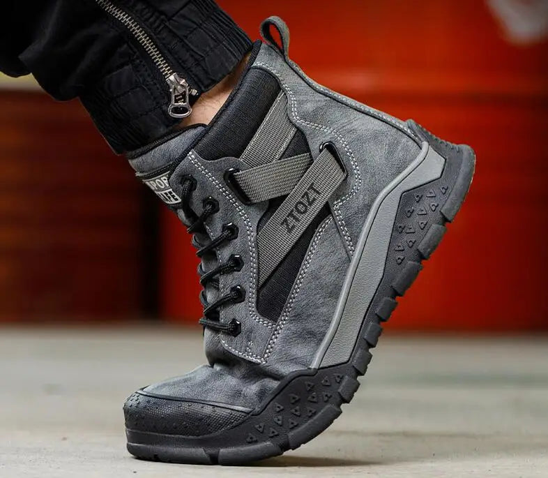 Thick-soled fashion breathable non-slip non-tired feet work shoes Safety protective shoes anti-smash anti-stabbing safety shoes