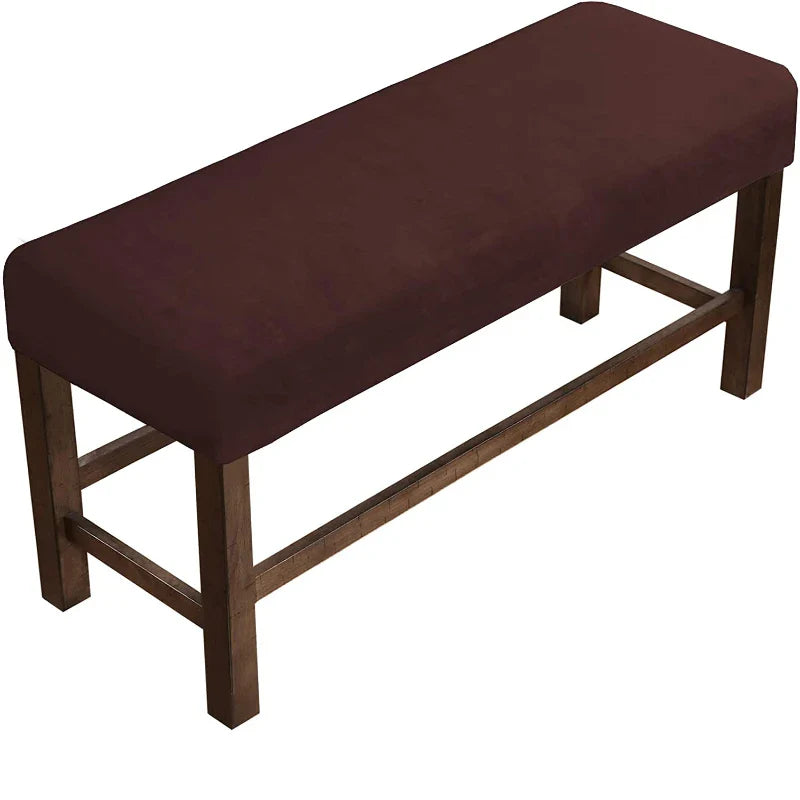 Velvet Soft Stretch Dining Room Spandex Elastic chair Bench Covers  Living Room Kitchen Bedroom Slipcover Seat Protector