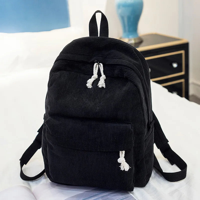 Kids School Bag, Personalized Toddler Backpack, Embroidered Name Child Book Bag, Corduroy Backpack for Birthday Gift, Diaper Bag