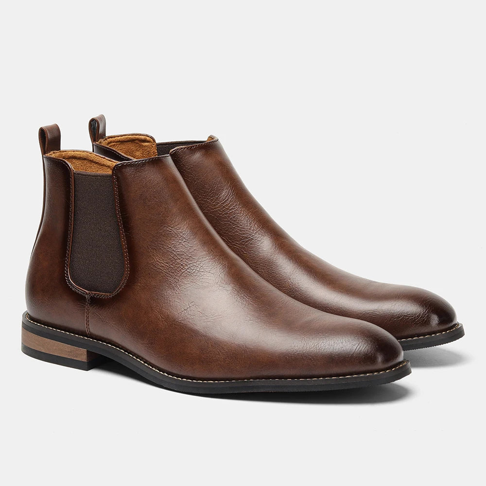 Boots Men Comfortable Brand Fashion 2026 Boots Leather