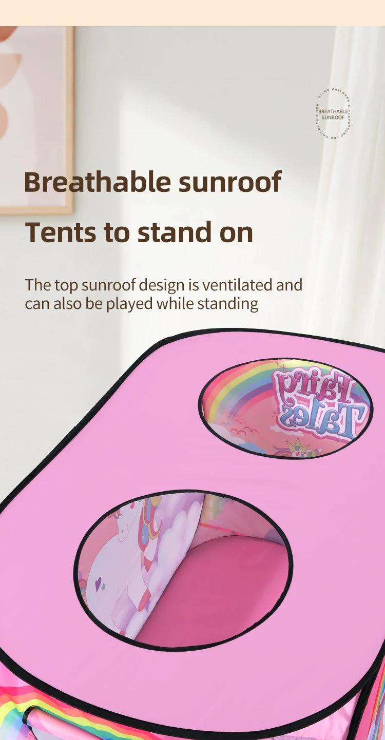 Children's Tent Game House Indoor and Outdoor No Installation Kindergarten Foldable Family Toy House