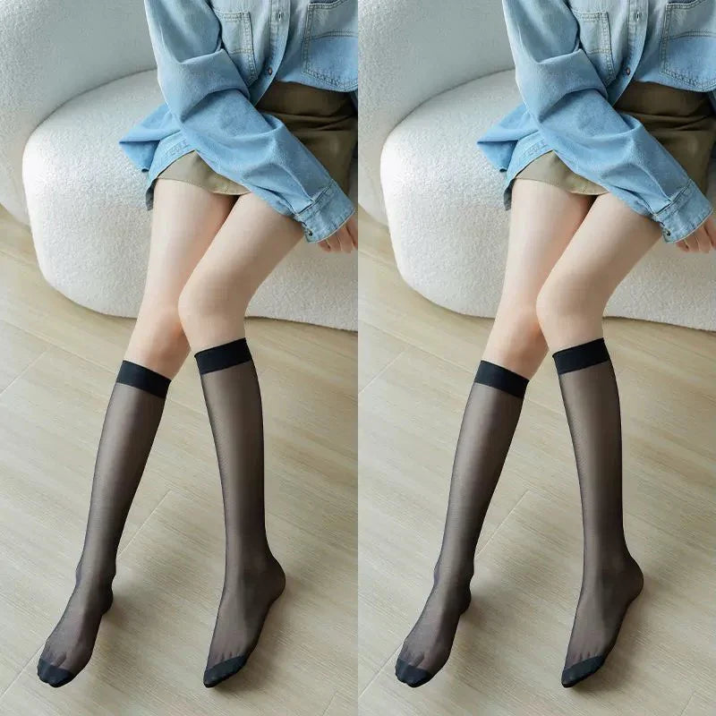 Women Sexy Fishnet Stockings Summer Ultra Thin Body Stockings Thigh High Over Knee Nylon Long Socks Hosiery Lolita Stockings