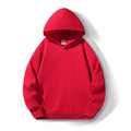 Boys' & Girls' Solid Color Hooded Sweatshirts - Warm, Comfortable, Fleece-Lined, Versatile Basic Style, Perfect as Gifts