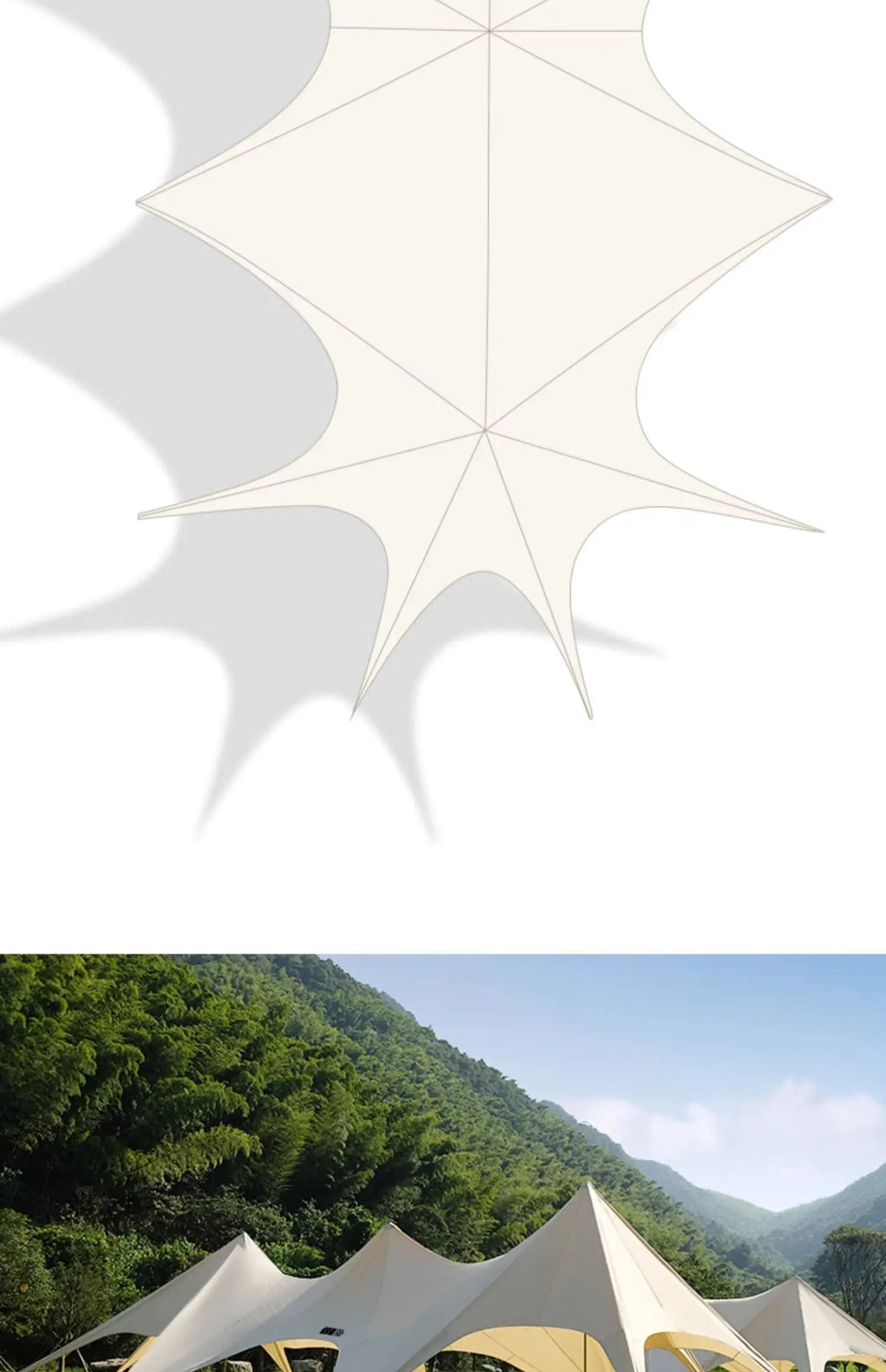 Tent, Large Outdoor Giant Camp, Rain and Sun Protection, Suitable for Outdoor Camping
