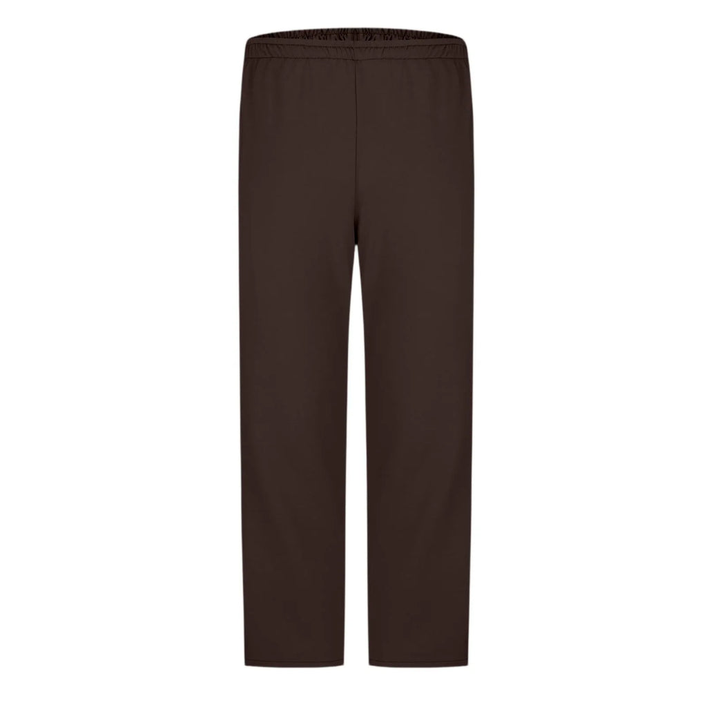 Men Sweatpants Elastic Waistband Pockets Splicing Color Mid-Rise Long Trousers Wide Leg Side Zipper Tear Away Basketball Pants