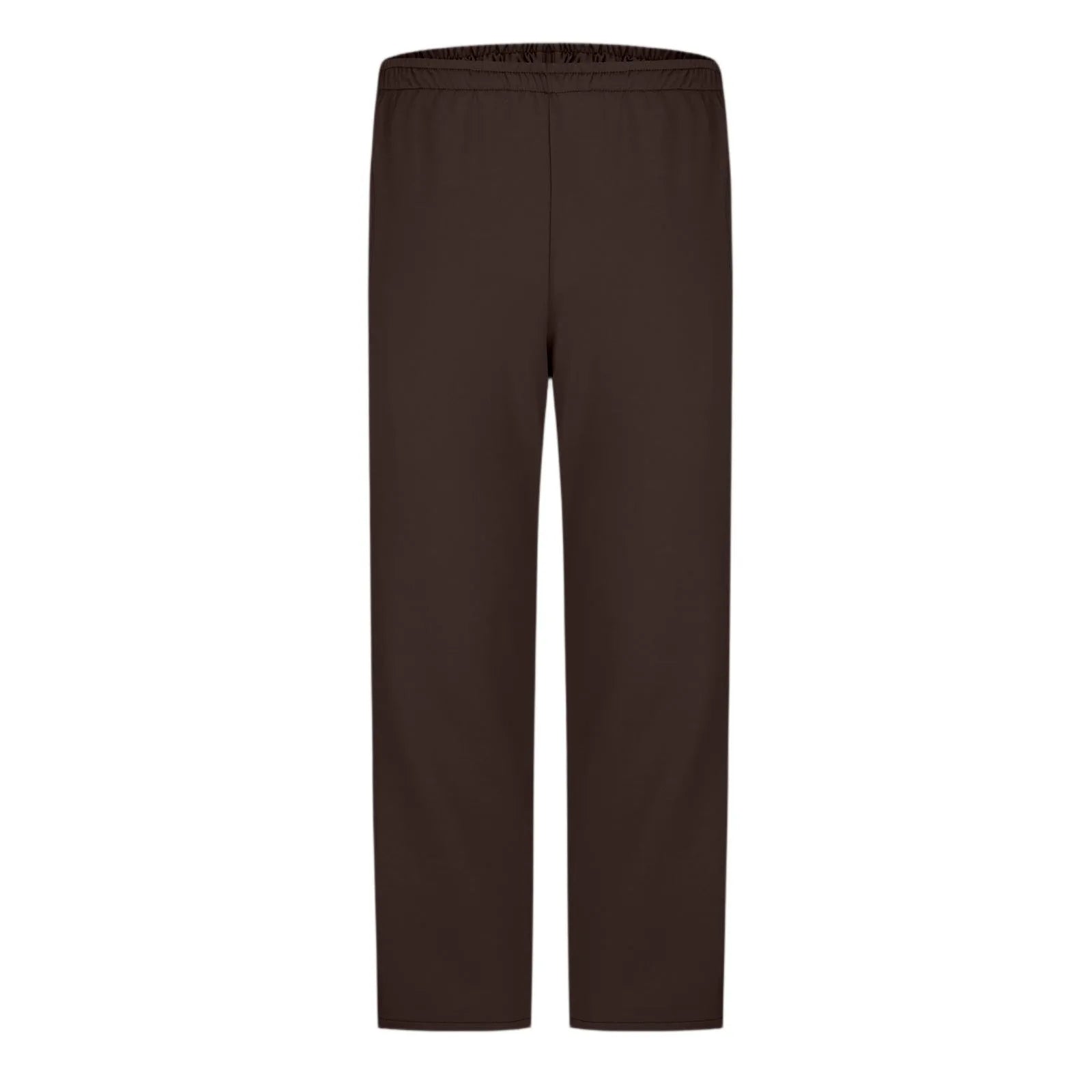 Men Sweatpants Elastic Waistband Pockets Splicing Color Mid-Rise Long Trousers Wide Leg Side Zipper Tear Away Basketball Pants