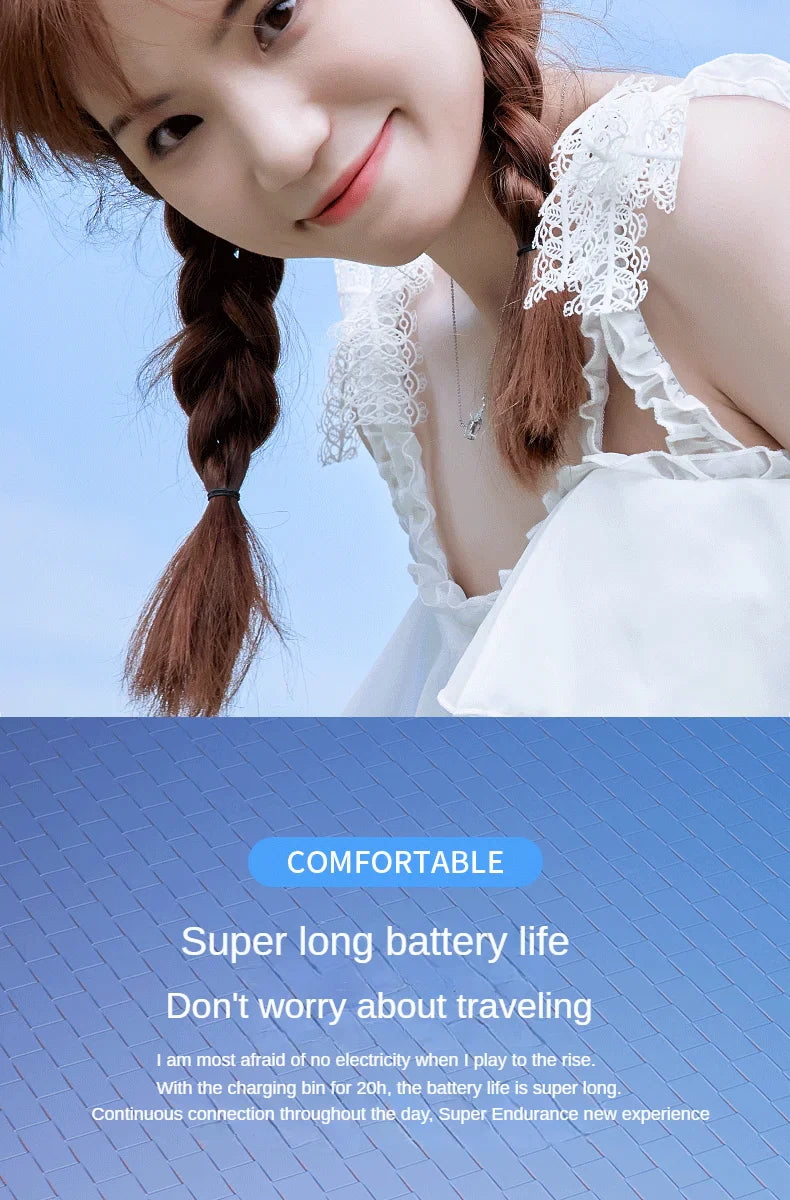 SK18 Heavy Bass Headphones Wireless Bluetooth Earphones Sleeping Headset With Mic Noise Reduction Mini Earbuds For Xiaomi Redmi