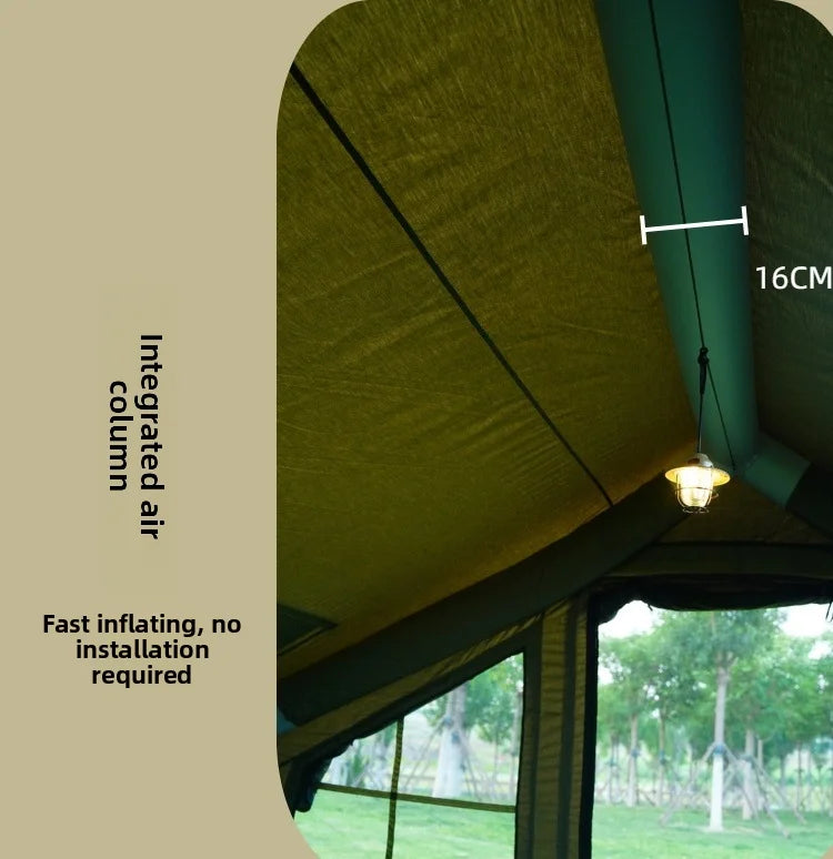 Air Tent, Inflatable Camping, Outdoor Fabric, Portable Inflatable Tent, Large High-quality House Tent，8.2 Square Meters