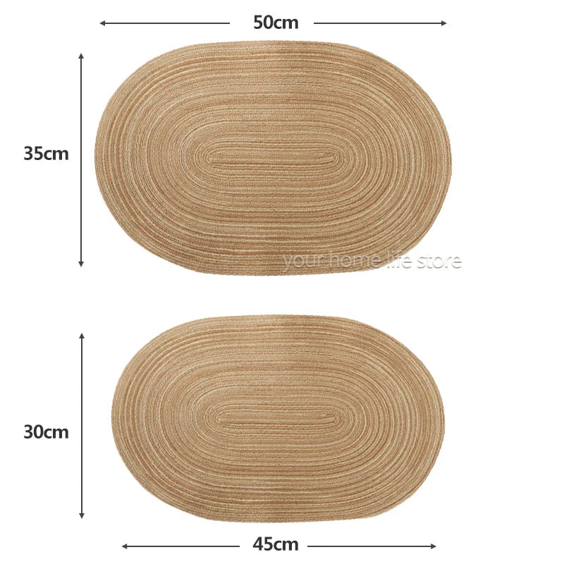 Placemats Set of 4,Heat resistant pad,Place Mat Washable Table Mats for Kitchen Dining Table Mixed Color Non-Slip Place mats