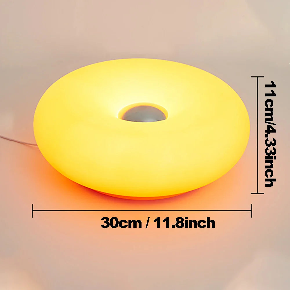 Bauhaus donut table lamp USB plug bedroom bedside decorative light living room dining room ambient light