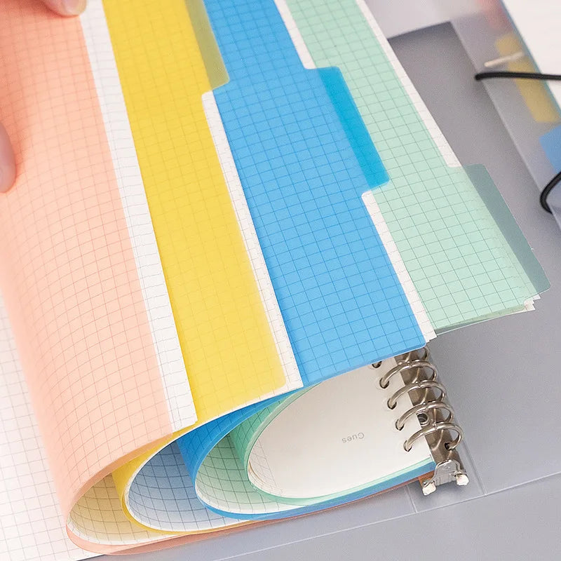 A5 A4 B5 matte adhesive loose strap loose notebook paper planner inner ring file cabinet materials stationery gift traveler