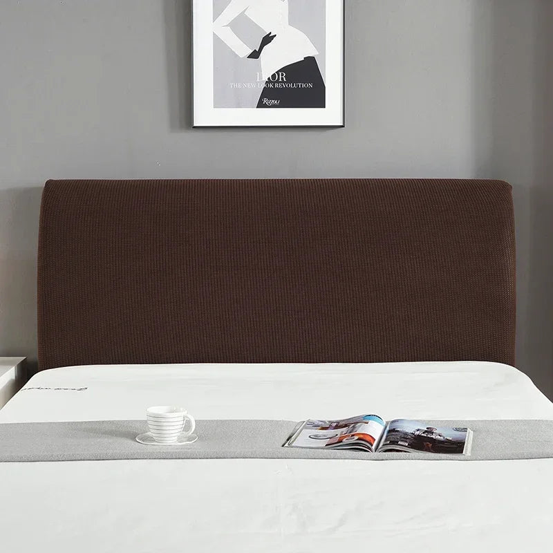 Simple Bedside Cover Elastic Thicken Protection Headboard Case Dust-Proof Nordic Bedroom Bed Cushion Cover House Decoration