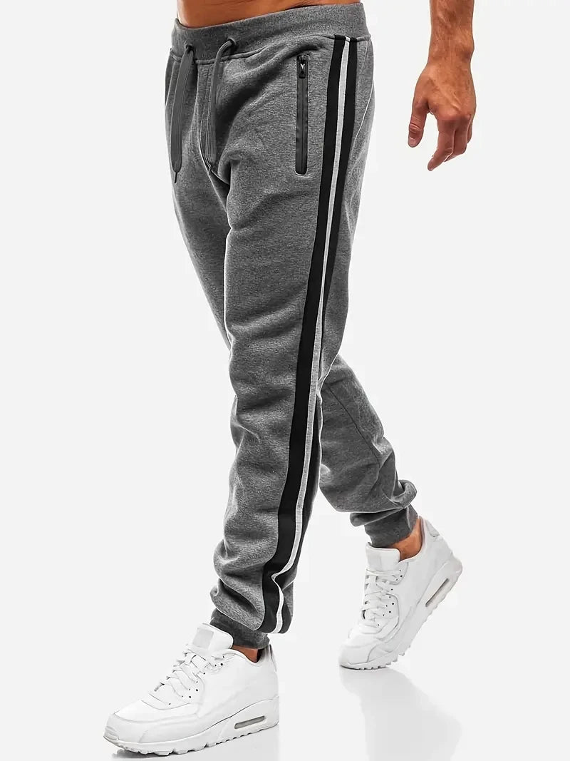 Men's Sweatpants Joggers Trousers Elastic Waist Sports Outdoor Daily Wear Casual Fashion Hip Hop Streetwear Gray Black Pants