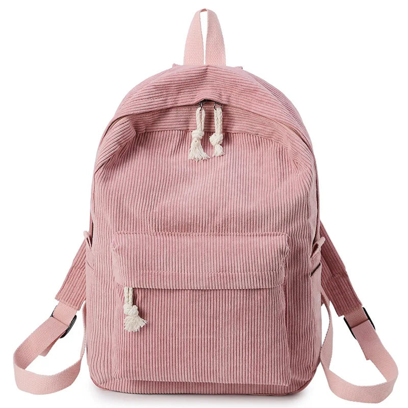Kids School Bag, Personalized Toddler Backpack, Embroidered Name Child Book Bag, Corduroy Backpack for Birthday Gift, Diaper Bag