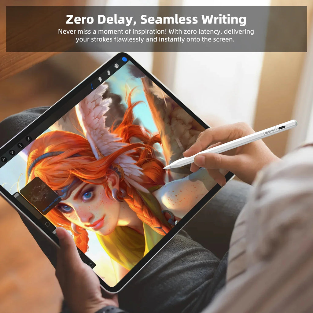 For Apple Pencil 2 with Apple Find My in App iPad Pencil for iPad Air 6 Pro 13' 2024 Air5 4 iPad Pro 11 12.9 with Palm Rejection