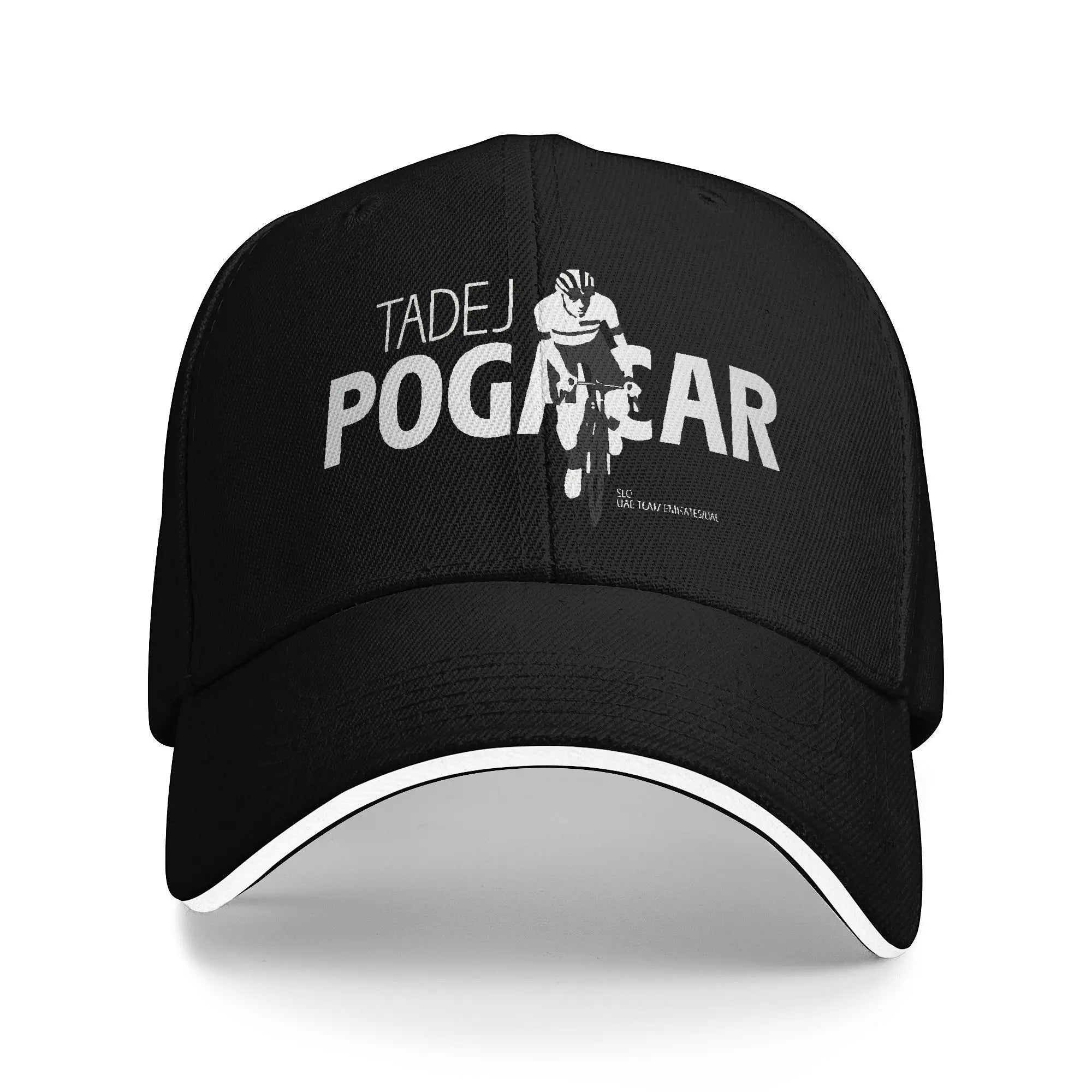 Men Women Tadej Pogacar Bicycling  Sandwich Cap  
 Fitted Baseball Cap Snapback Caps  Trucker Hat Adjustable Dad Hat Washable