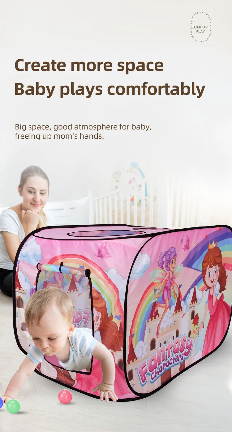Children's Tent Game House Indoor and Outdoor No Installation Kindergarten Foldable Family Toy House