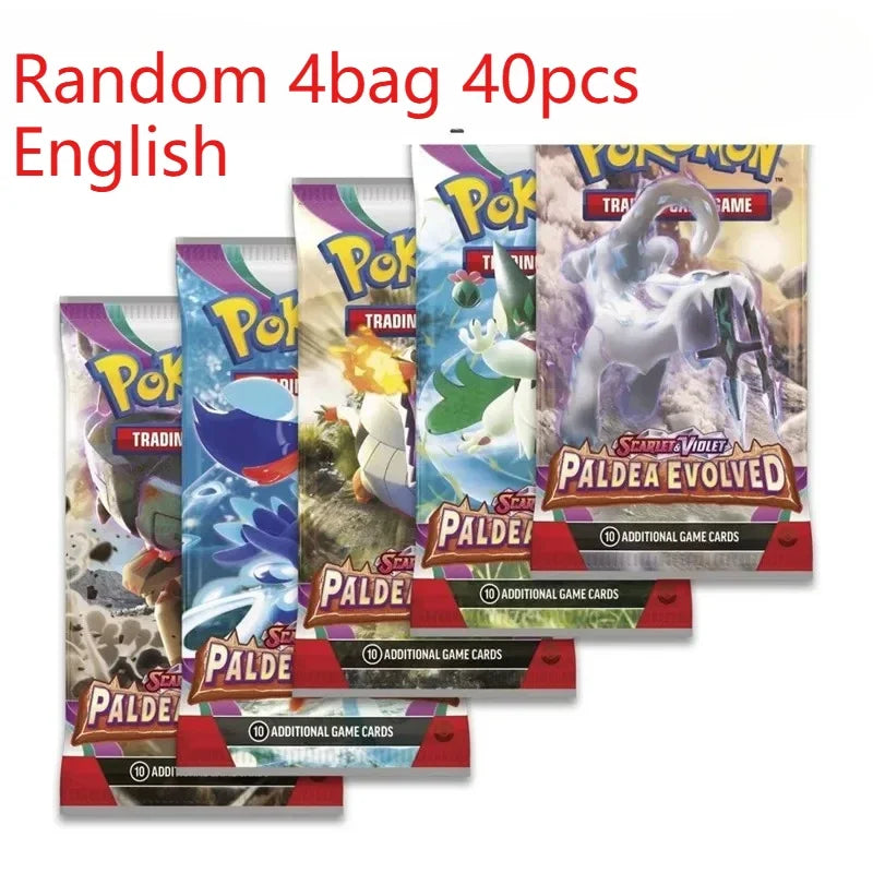 Pokemon Trading Cards 40 Pcs English PTCG Game Collection Strange Tree 151 SV4A Gift for Children