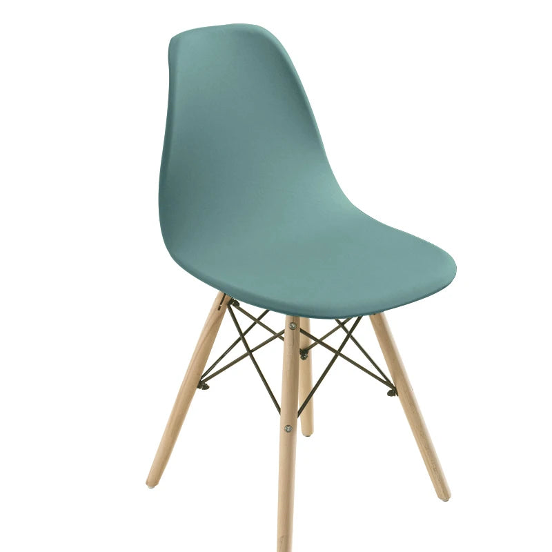 Solid Color Shell Chair Cover Stretch Cheap Short Back Chair Covers Printed Dining Seat Covers For Home Bar Hotel Party Banquet