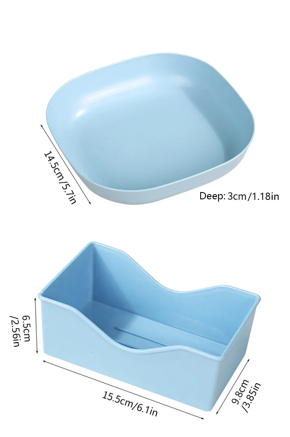 10pcs Multi-function Spit Bone Dish Food Grade Plastic  Round Square Set Dining Table Garbage Plate  Household Snack Fruit Plate