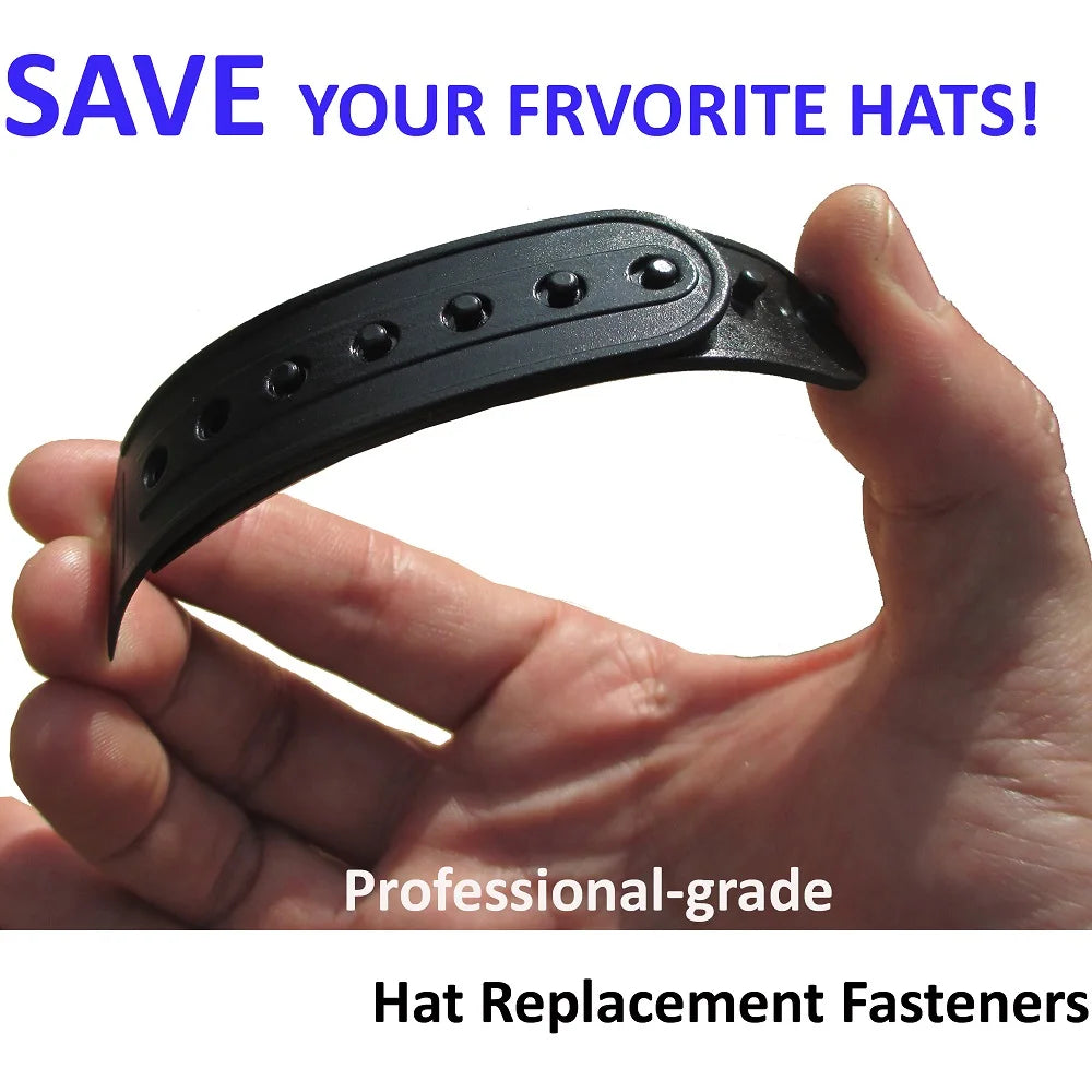 1 Pair Colorful Snapback Hats Replacement Strap - 6 Colors Plastic Fastener Baseball Cap Extender Snap Rich Colors