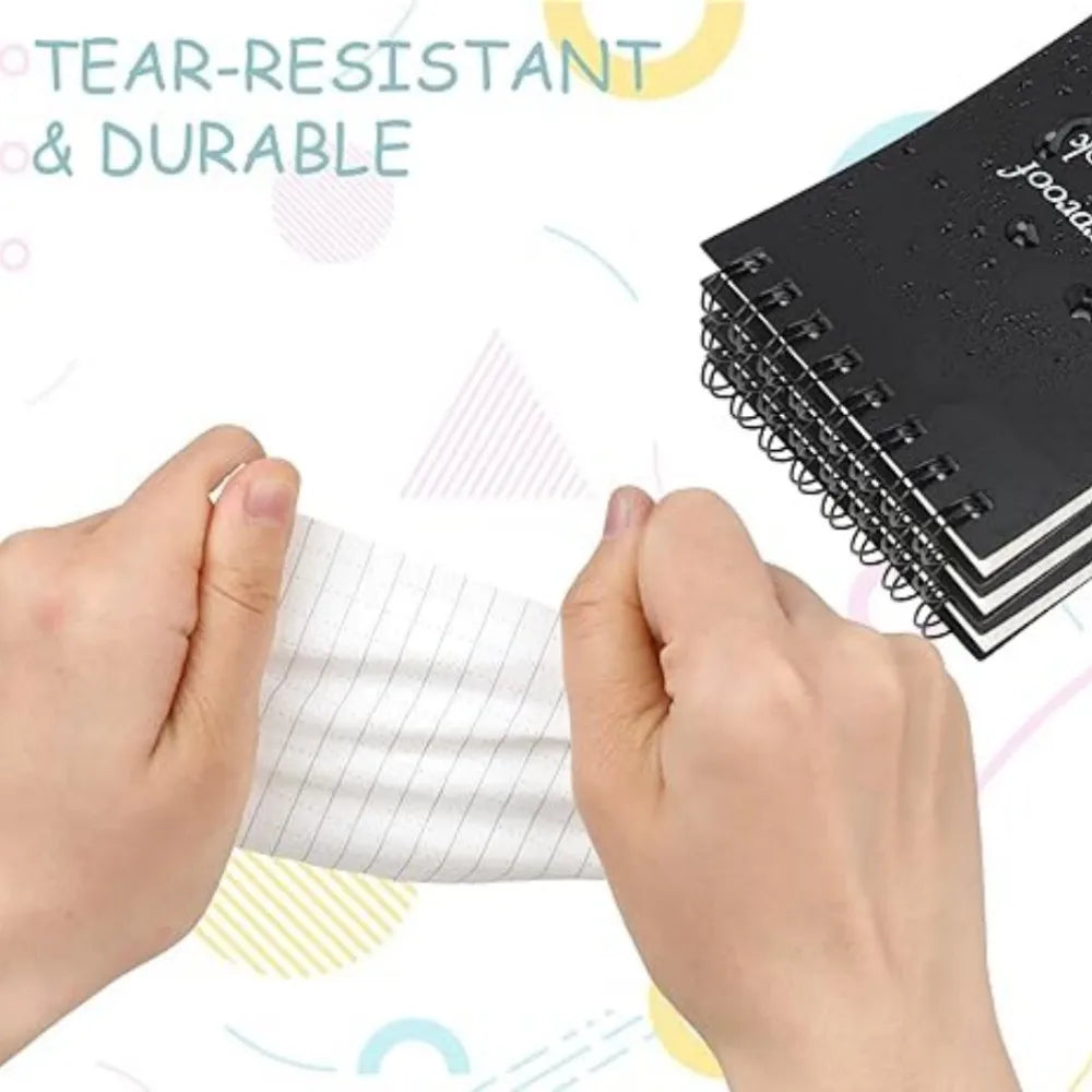 Waterproof Pocket Notebook Tactical All Weather Pocket Notepads With Lined Pages, Spiral Notebook Mini Memo Pad Note Pads