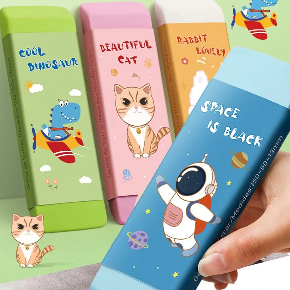 Cartoon Huge Eraser Super Large Block Pencil Eraser Without Leaving Marks Astronauts/Dinosaur Student Art Painting Rubber Eraser