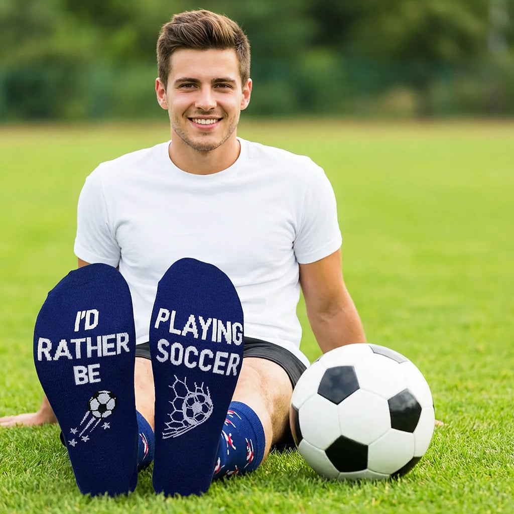 Funny Socks for Men Women Teen Boys -Fun Novelty Funky Socks Gift Ideas Men's Outdoor Gym Socks Comfortable Soft Football Socks