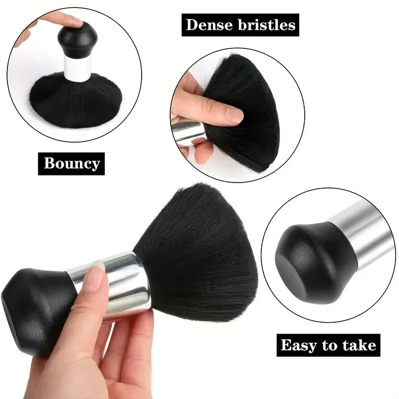 Hairdressing Soft Brush Black Hairdressing Sweeping Neck Hair Cleaning Duster Hair Cutting Brush Barbershop Hair Cut Brush Tools
