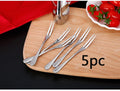 Portable fork and spoon cutlery set 304 stainless steel cutlery with swan rack table fork and spoon storage rack cutlery set