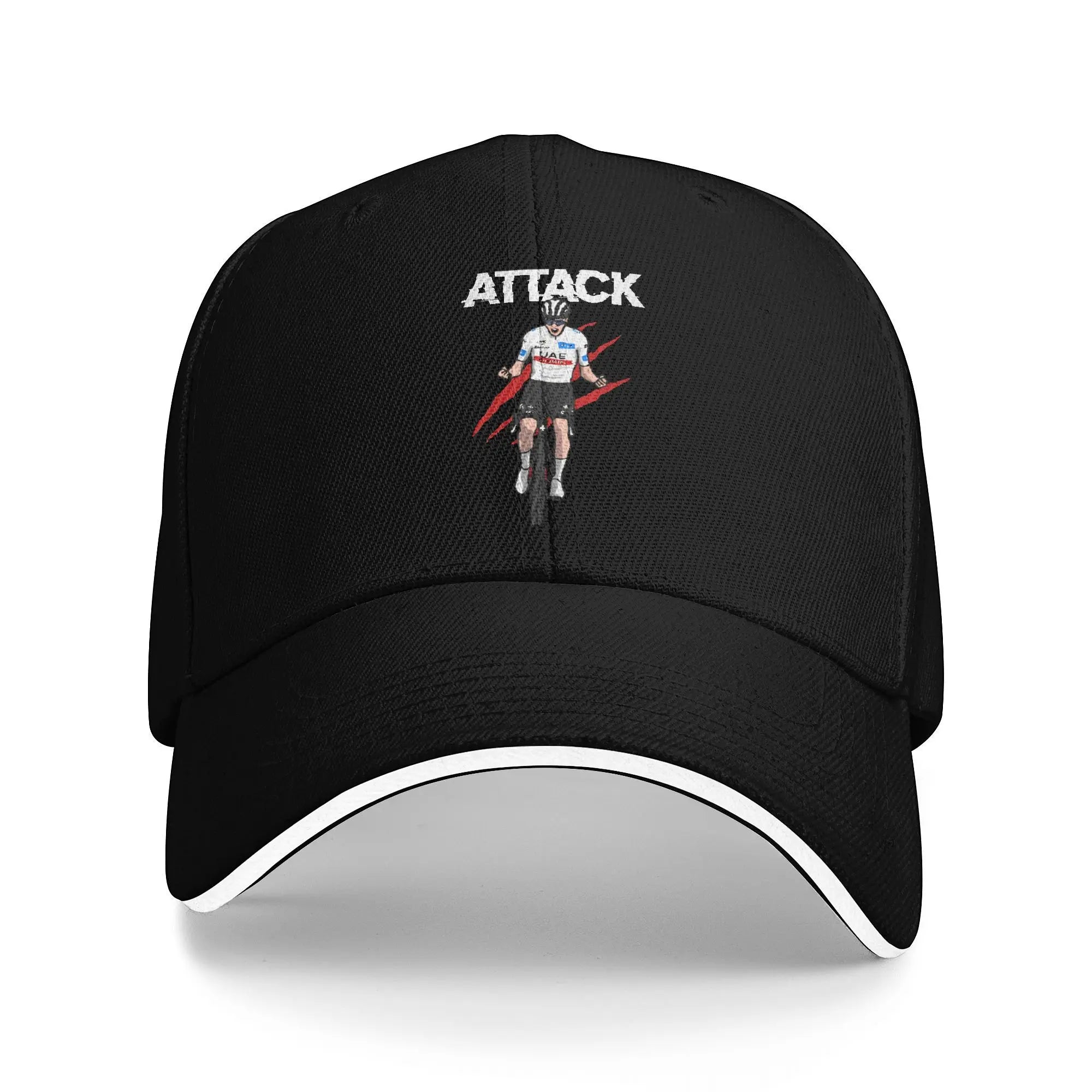 Men Women Tadej Pogacar Bicycling  Sandwich Cap  
 Fitted Baseball Cap Snapback Caps  Trucker Hat Adjustable Dad Hat Washable
