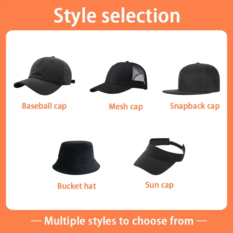 Custom Embroidery Hip-hop Snapback Hat for Men and Women Baseball Cap Wholesale DIY Design Print Sunshade Hats American style