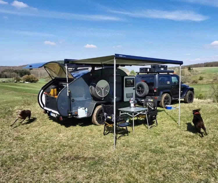 Customized Trailer Tent Camping Waterproof Foldable Tent For Camping Trailer Camper All Terrain Outdoor Family Camp