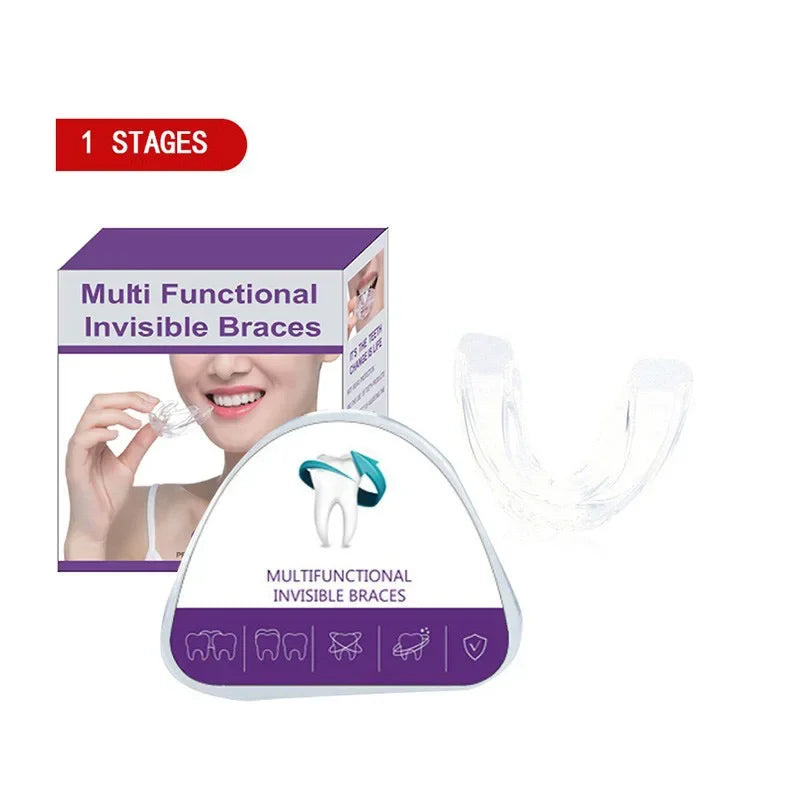 Dental Accessories 3 Stages Dental Braces Teeth Trainer Alignment Mouthpiece Tooth Orthodontic Brace Straightener For Adults