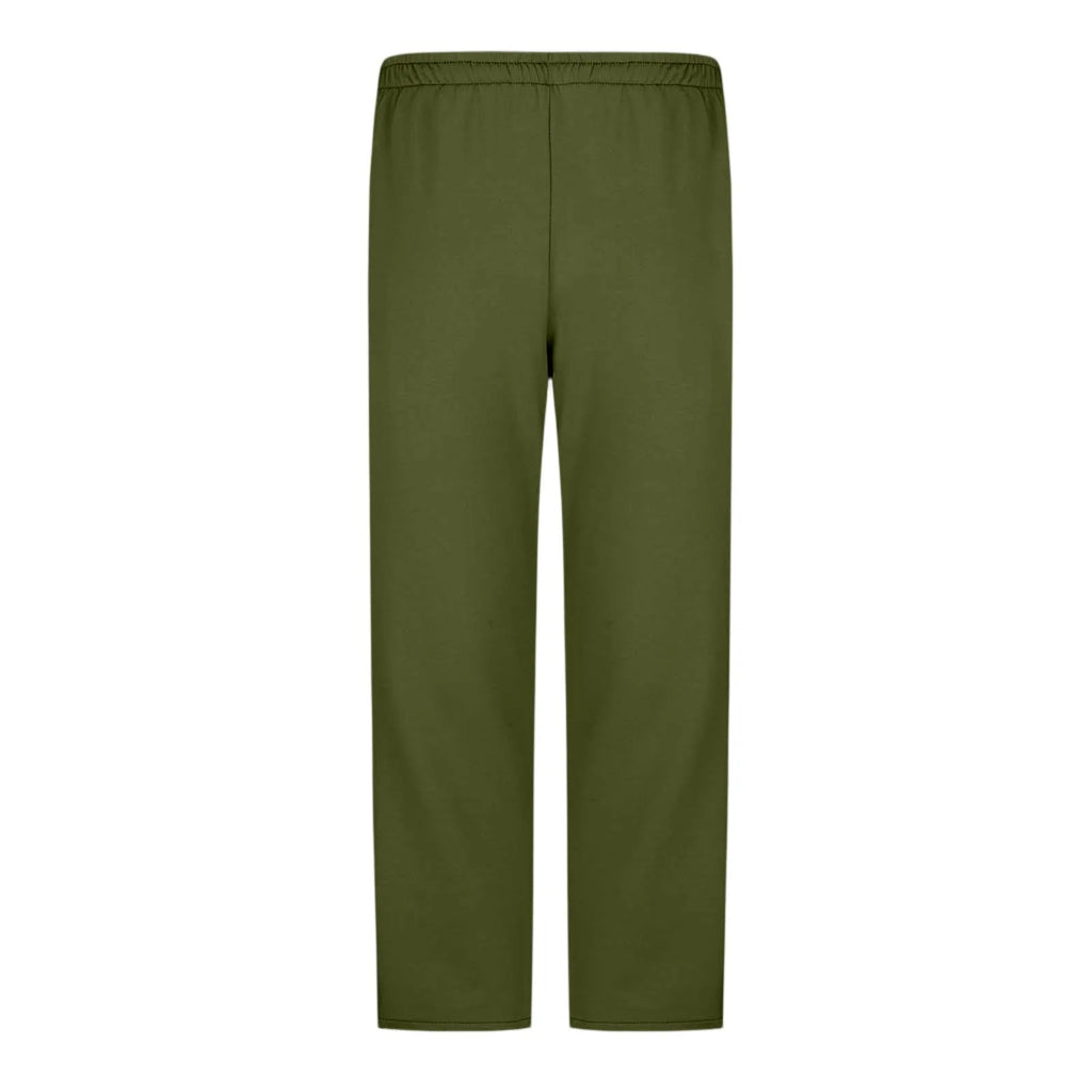 Men Sweatpants Elastic Waistband Pockets Splicing Color Mid-Rise Long Trousers Wide Leg Side Zipper Tear Away Basketball Pants