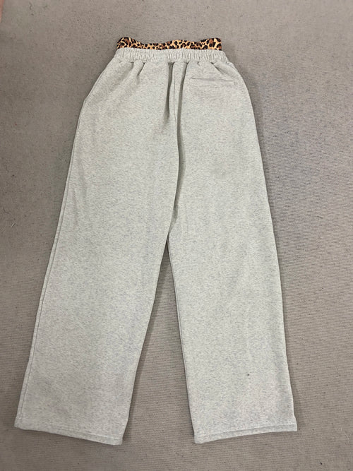 Double Waist Sweat Casual Pants