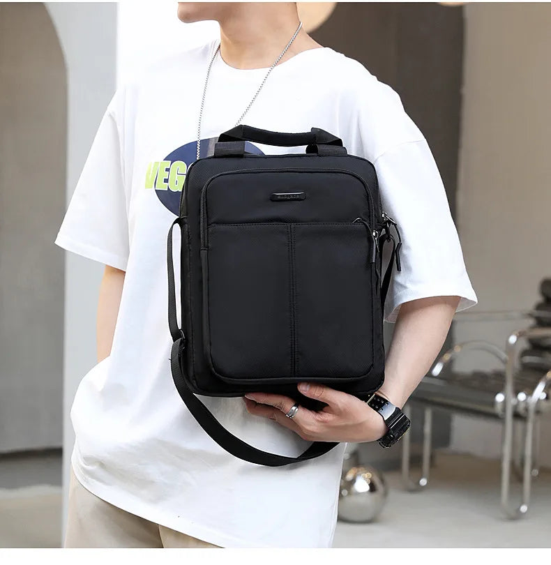 Men's High Capacity Hand Bags New Trendy Cool Men's Shoulder Bags Nylon Messenger Bags Travel Handbag Crossbody Bag Sling Bag