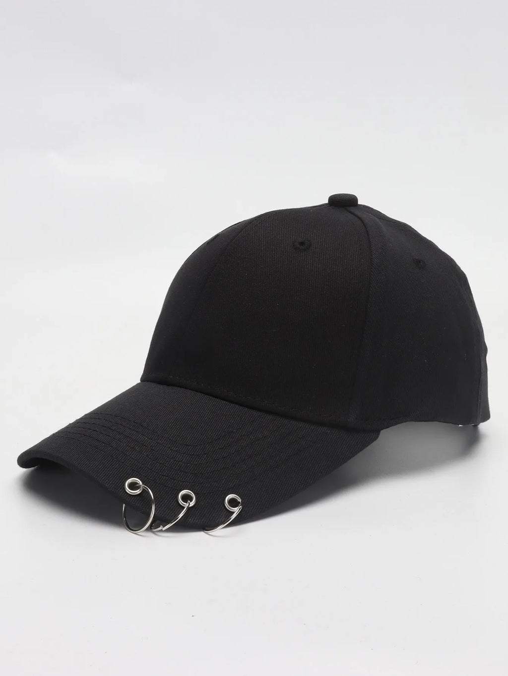 Hip Hop Women's Baseball Cap With Ring Circle Snapback Hats For Men Women Unisex Dad Hat Adjustable Kpop Korean Style Gorra