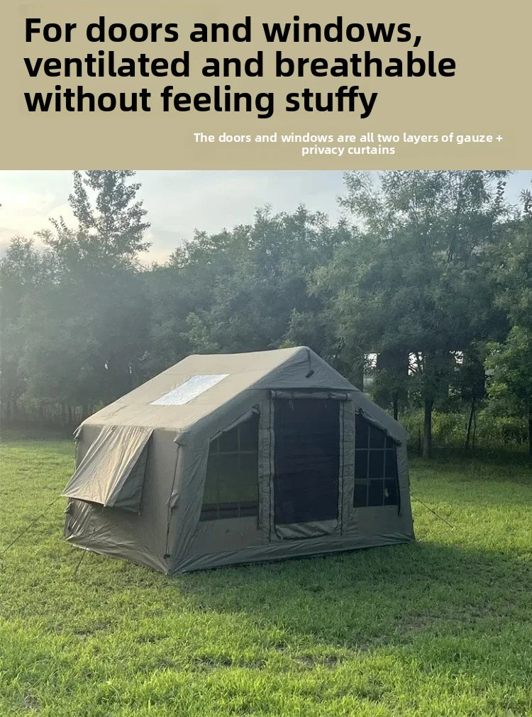 Air Tent, Inflatable Camping, Outdoor Fabric, Portable Inflatable Tent, Large High-quality House Tent，8.2 Square Meters