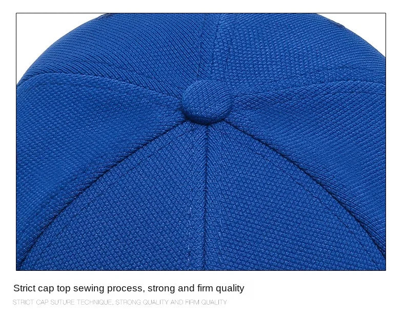 Men Back Closure Baseball Cap Hip Hop Spring Summer Sun Hats Women Snapback Solid Color  Caps