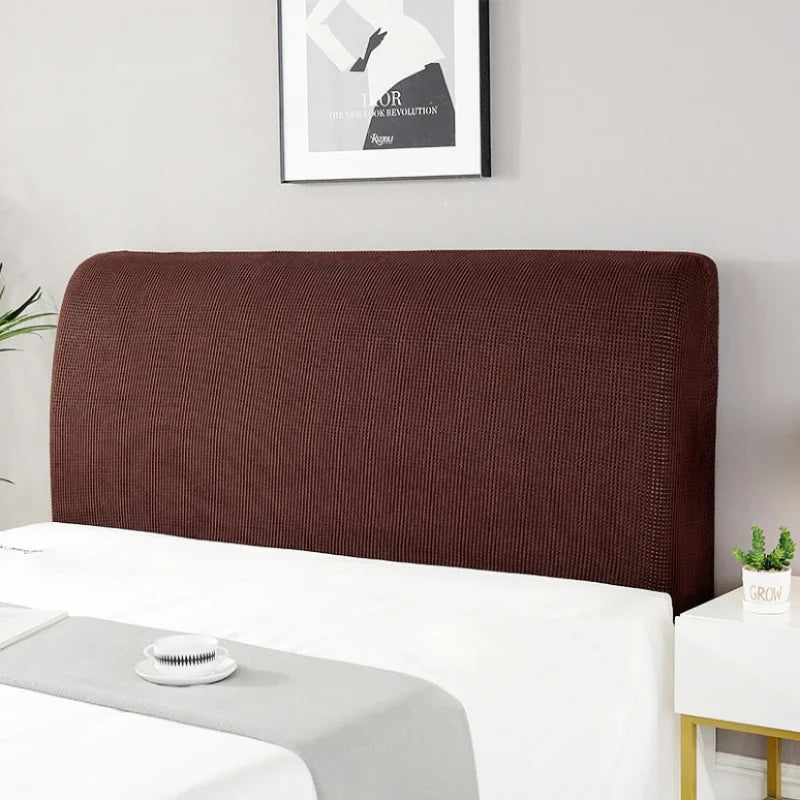 Simple Bedside Cover Elastic Thicken Protection Headboard Case Dust-Proof Nordic Bedroom Bed Cushion Cover House Decoration