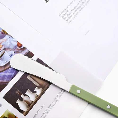 4/16Pcs Acrylic Handle Knife Fork Set Stainless Steels Dinner Cutlery Set Green Silver Western Dinnerware Home Kitchen Flatware