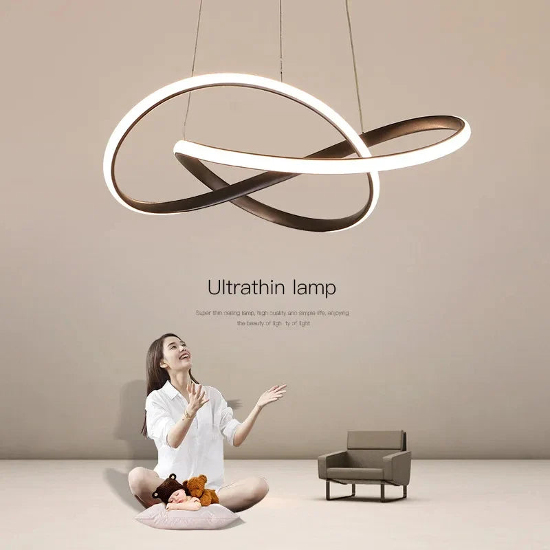 Modern Dining Room Pendant Lights Nordic LED Dining Table Ceiling Chandelier Living Room Home Indoor Bar Counter Hanging Lamp