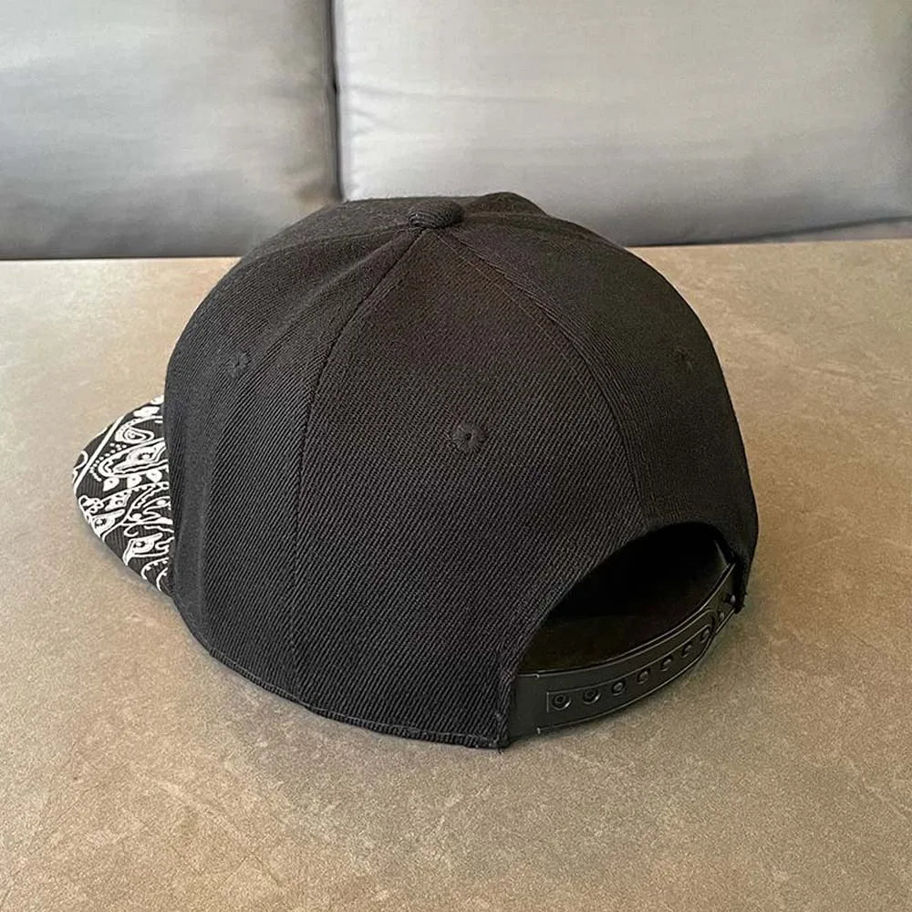 Adjustable Letter Embroidery Flat Brim Hat Korean Style Hip-hop Dance Snapback Hats Cotton Sunscreen Street Style Baseball Cap
